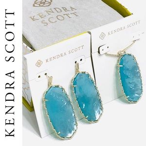 Kendra Scott HTF 💎Aqua Illusion Macrame Set